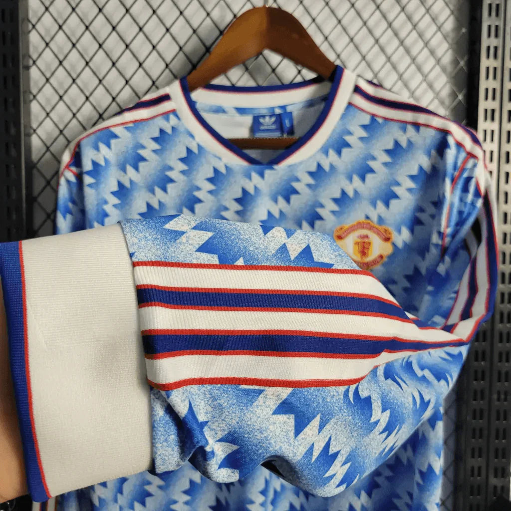 1990/1992 Retro Manchester United Away Long Sleeve