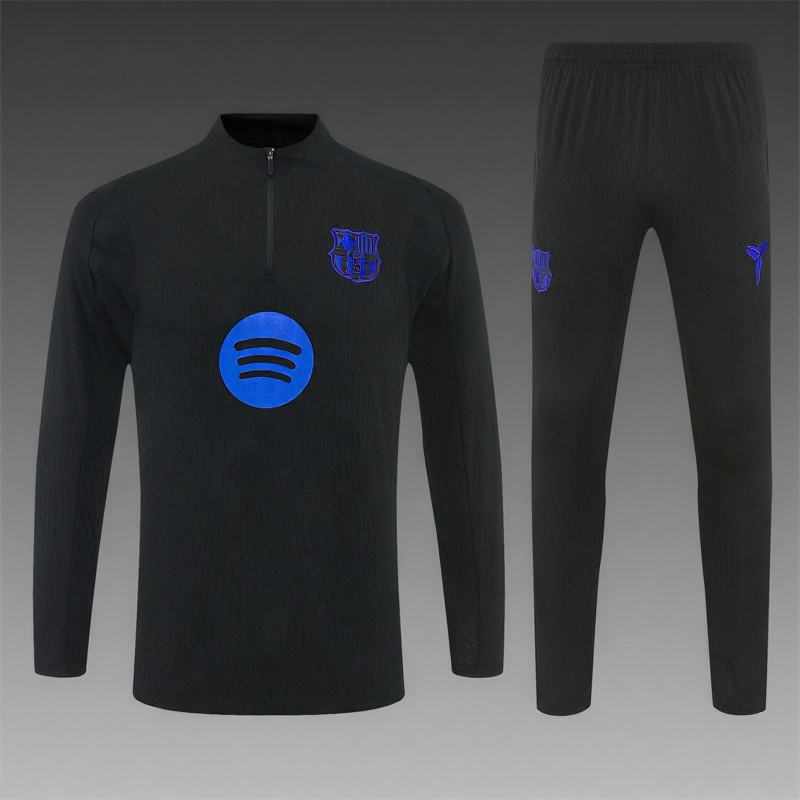 25/26 FC Barcelona Zwart Blauw Trainingspak