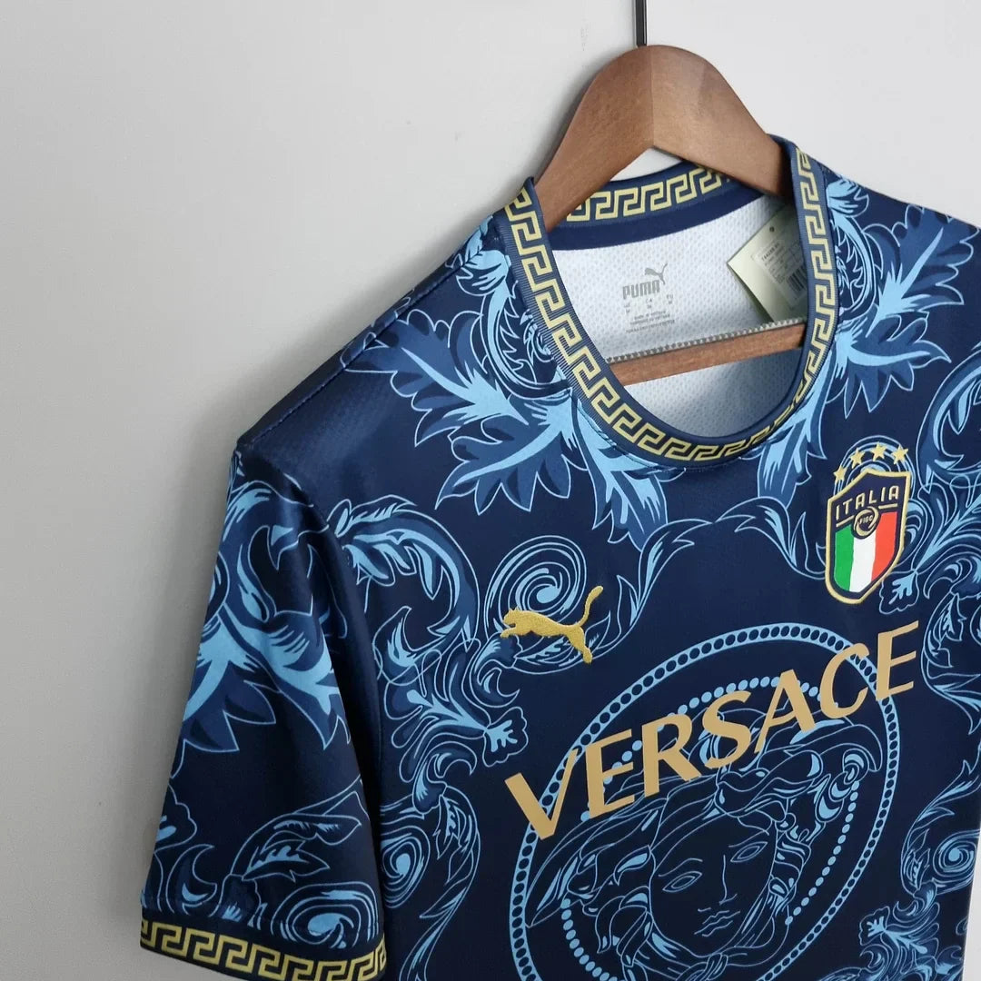Italy "Versace" Blue Limited Jersey