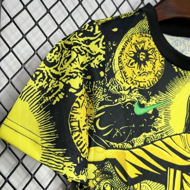 Brazil ”Jesus” Yellow Limited Jersey Kids Size