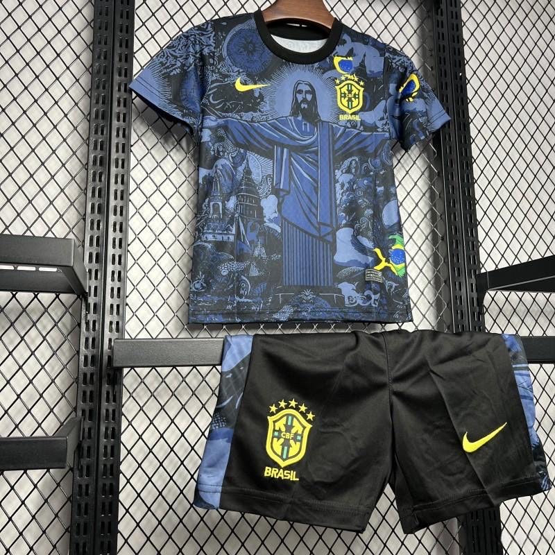 Brazil ”Jesus” Blue Limited Jersey Kids Size
