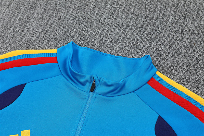 25/26 Spanje Lichtblauw Donkerblauw Trainingspak