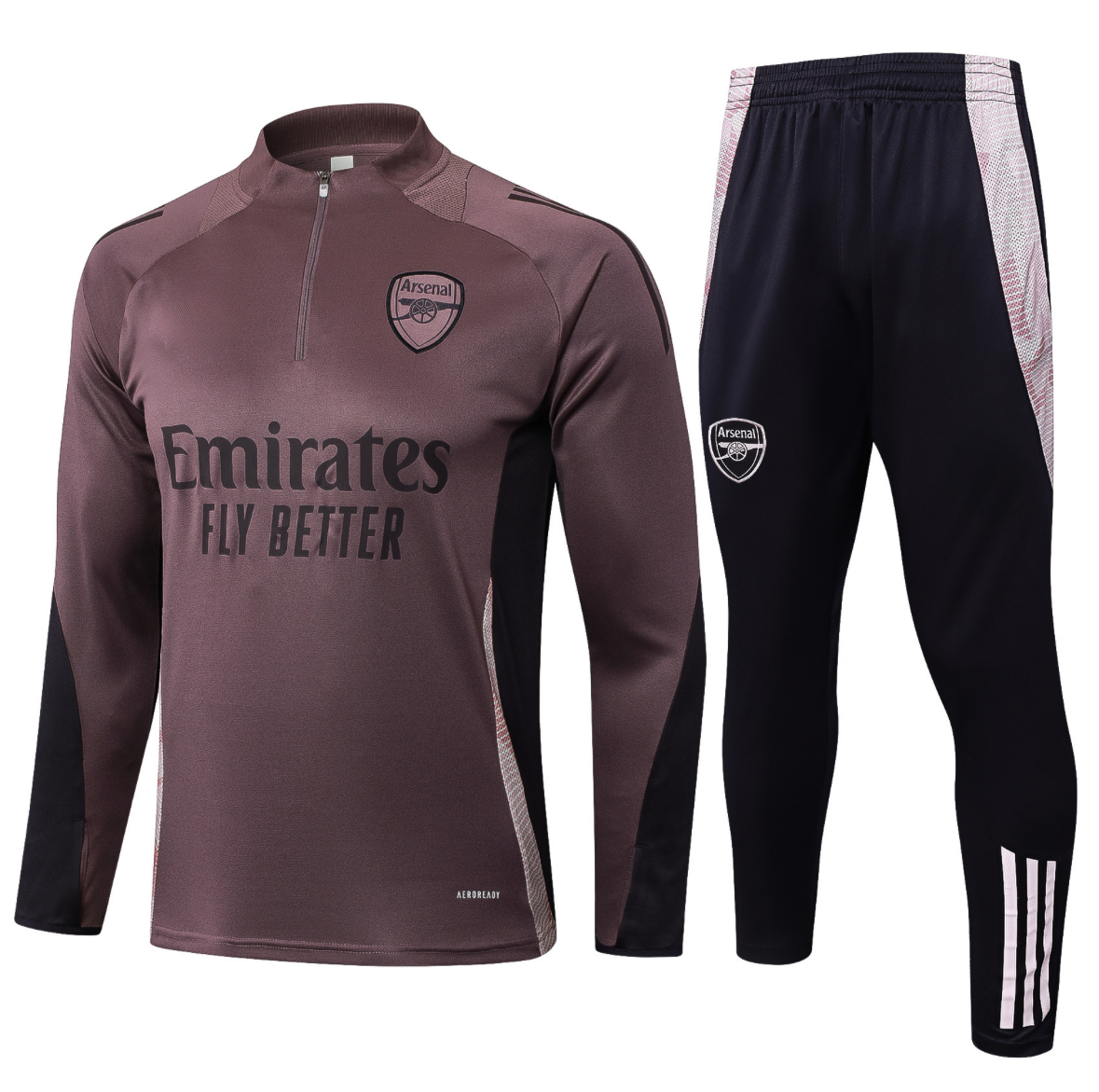 25/26 Arsenal Brown and Black Tracksuit