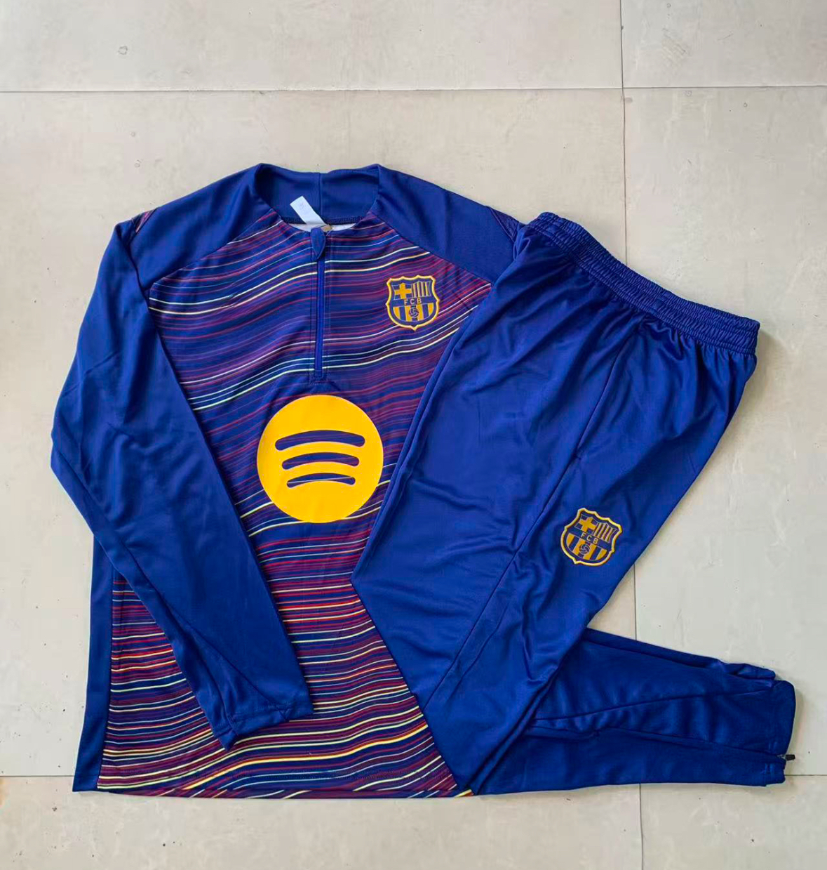 25/26 FC Barcelona Blue and Yellow Training Tracksuit
