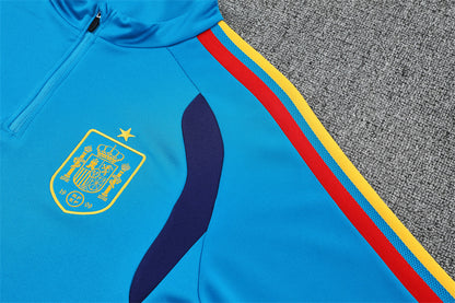 25/26 Spanje Lichtblauw Donkerblauw Trainingspak