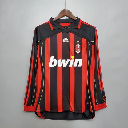 2006/2007 Retro AC Milan Home Jersey Long Sleeve