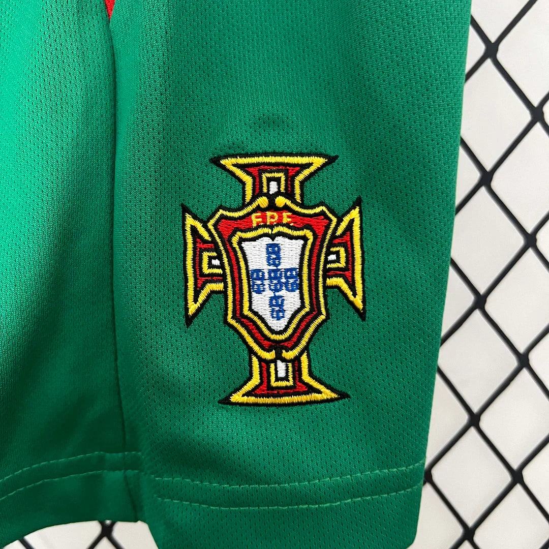 2004 Retro Portugal Home Jersey Kids Size