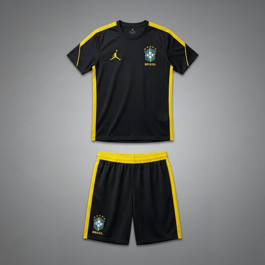 Brazilië Geel Zwart Training Tenue