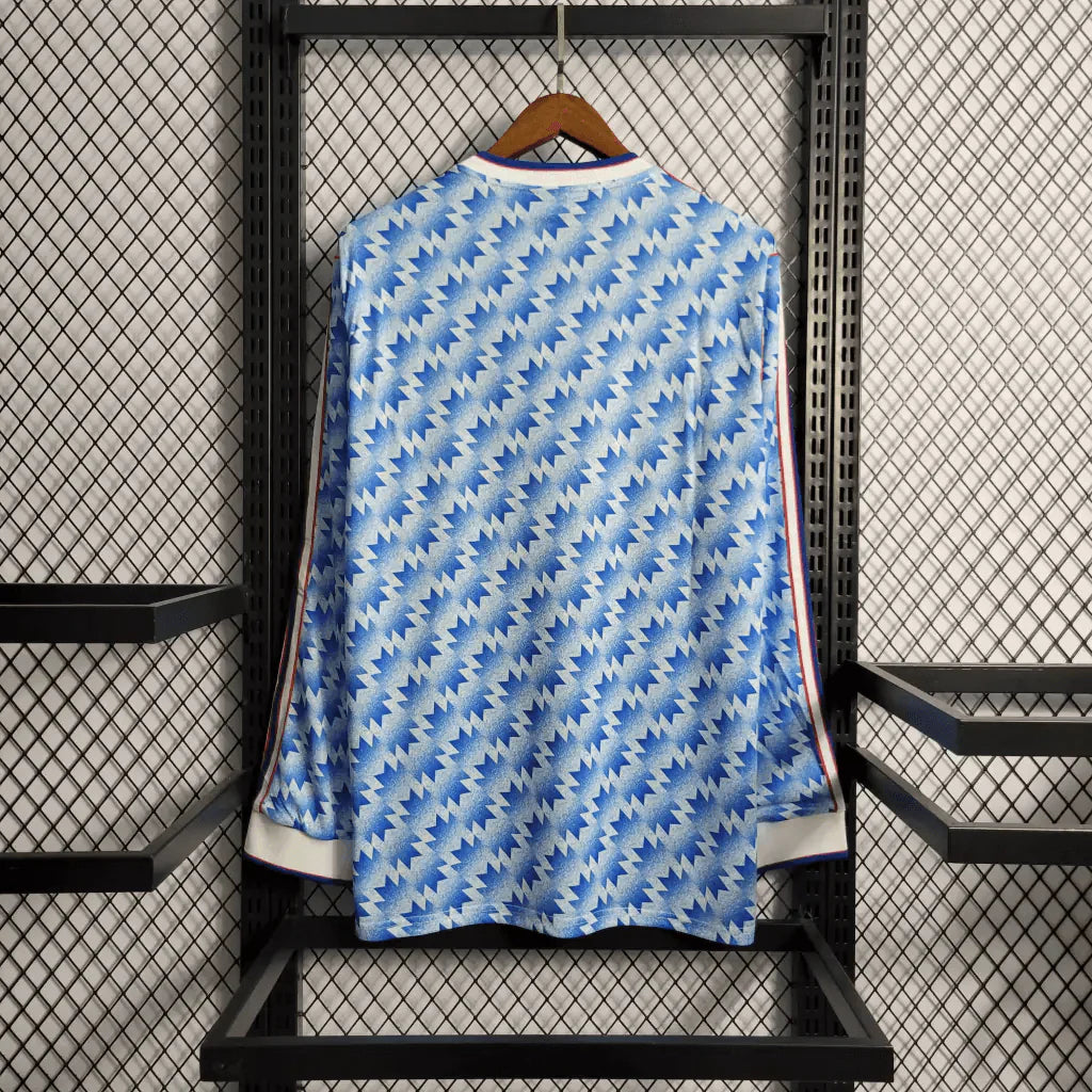 1990/1992 Retro Manchester United Away Long Sleeve