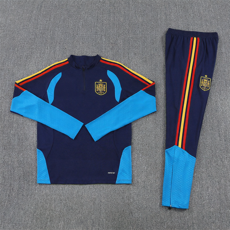 25/26 Spanje Donkerblauw Lichtblauw Trainingspak