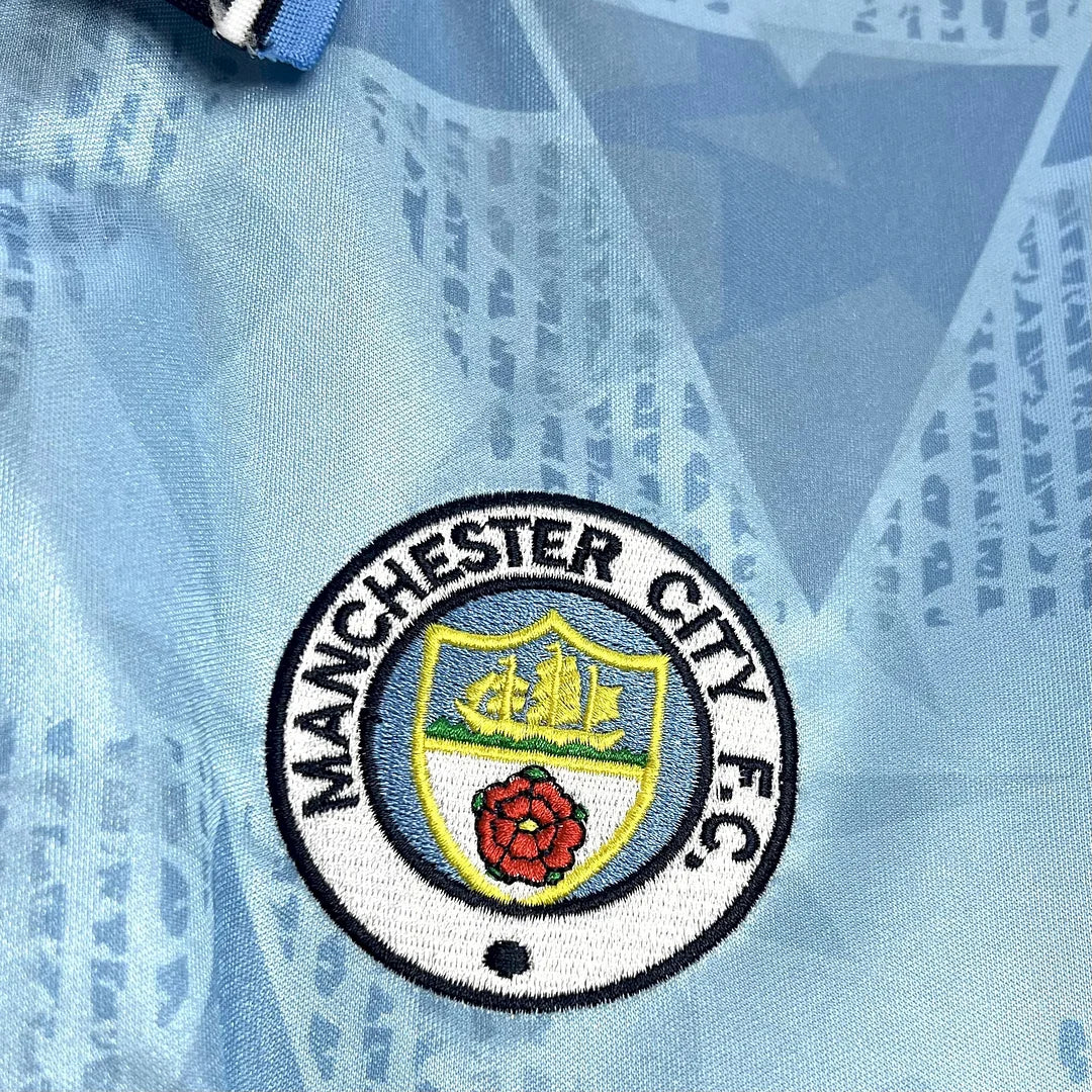 1989/1991 Retro Manchester City Home Jersey
