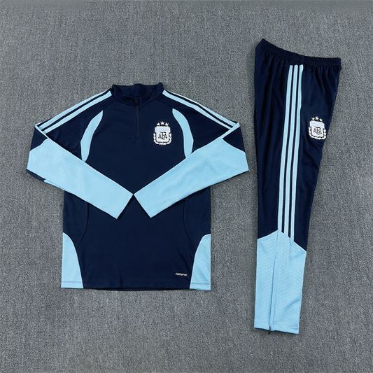 25/26 Argentinië Donkerblauw Lichtblauw Trainingspak