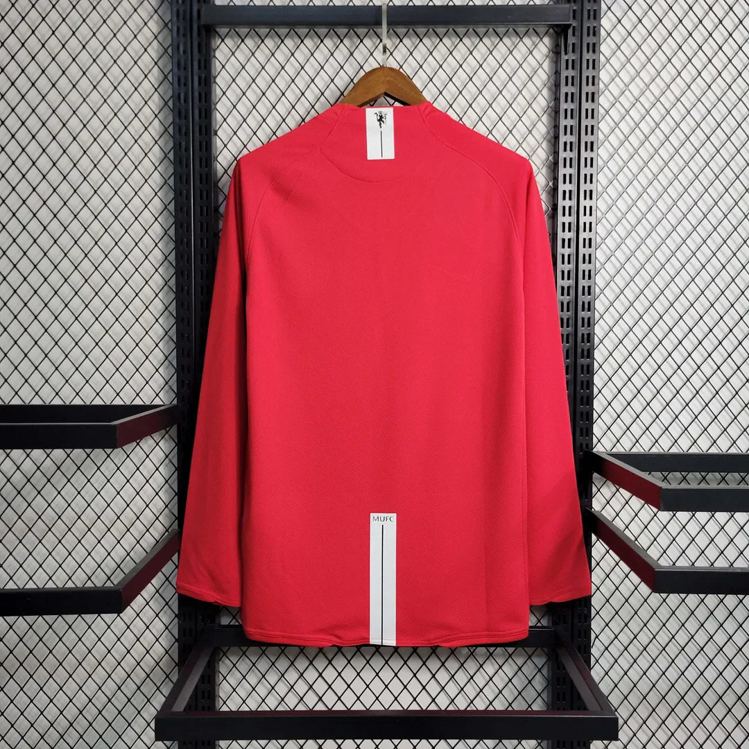 Manchester United 2007-2008 Home Kit Long Sleeve
