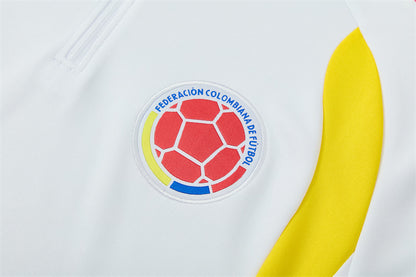 25/26 Colombia Wit Donkerblauw Trainingspak