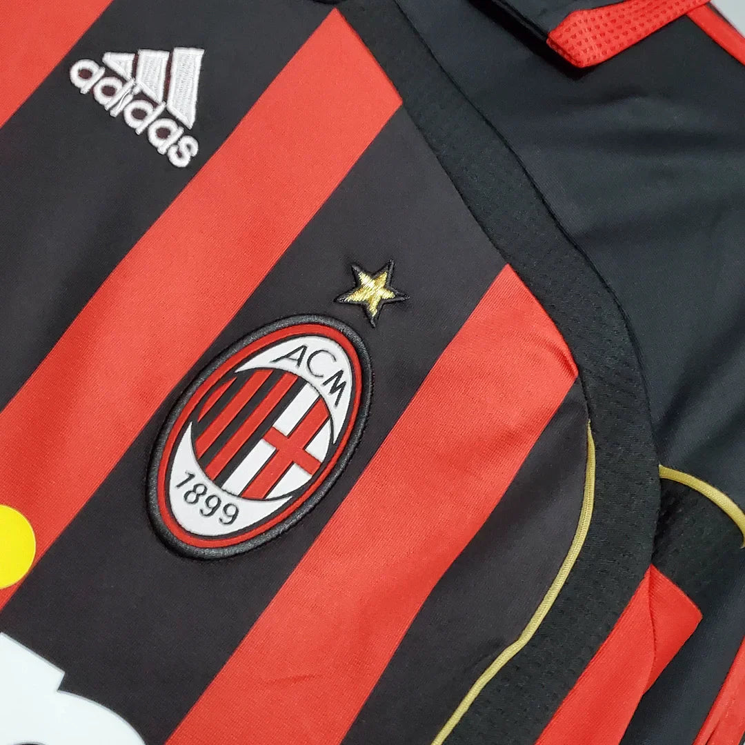 2006/2007 Retro AC Milan Home Jersey Long Sleeve