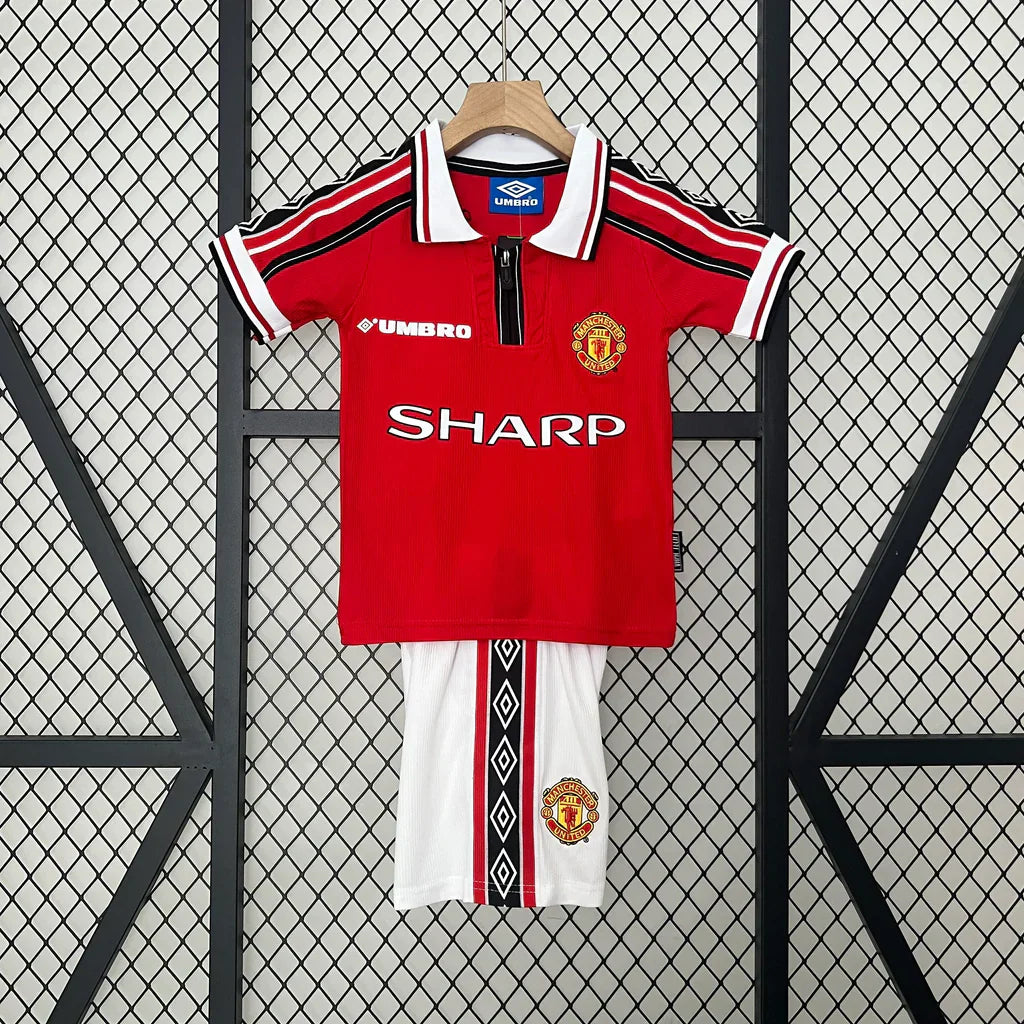 Manchester United 98/99 Home Jersey Kids Size
