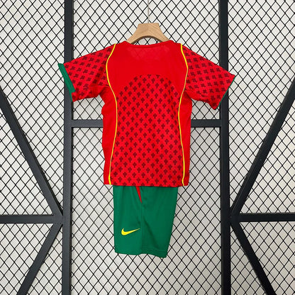 2004 Retro Portugal Home Jersey Kids Size