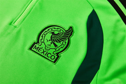 25/26 Mexico Lichtgroen Zwart Trainingspak