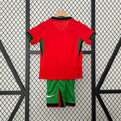 Portugal 2024 Home Jersey Kids Size