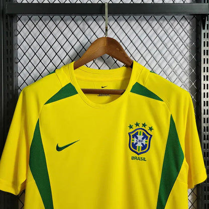2002 Retro Brazil Home Jersey