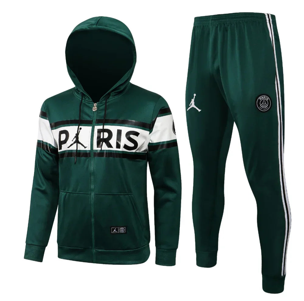PSG Paris Saint Germain Dark Green and White