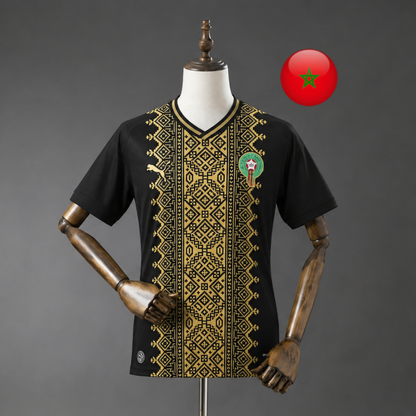 Marokko WK 2026 Uitshirt Zwart