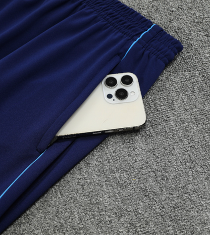 25/26 Real Madrid Donkerblauw Wit Trainingspak