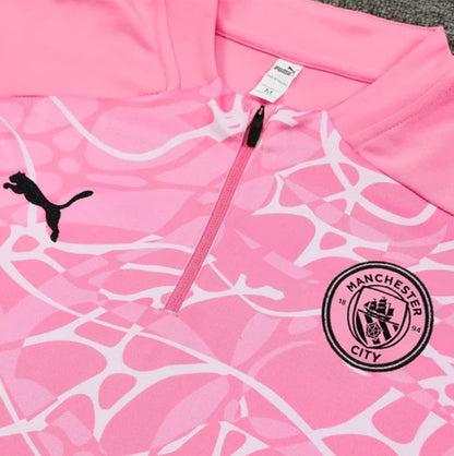 Manchester City Black and Pink Tracksuit