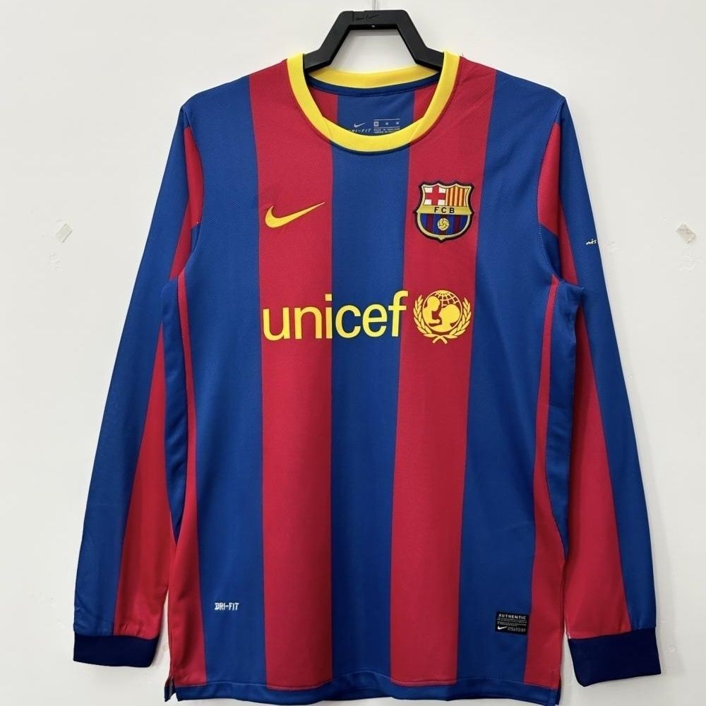 FC Barcelona thuisshirt 10/11 Lange Mouwen