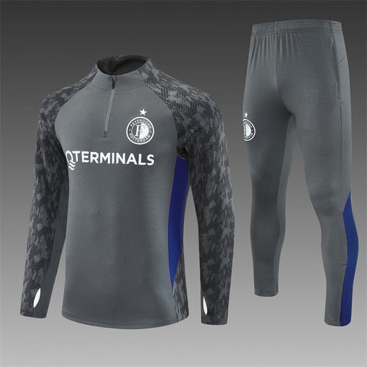 Feyenoord Trainingspak Grijs Blauwe 25/26