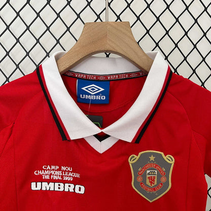 1999/2000 Retro Manchester United European Home Kids Size
