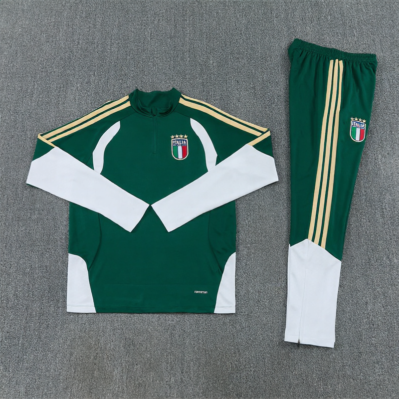 25/26 Italië Groen Wit Trainingspak
