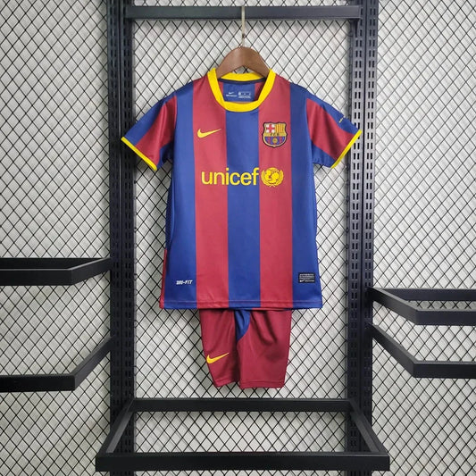 2010/2011 Retro Barcelona Home Kids Size