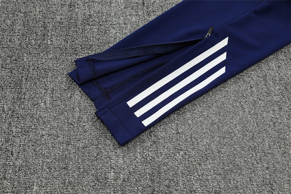 25/26 Real Madrid Donkerblauw Wit Trainingspak