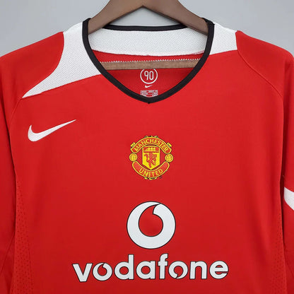 2004/2006 Retro Manchester United Home Long Sleeve