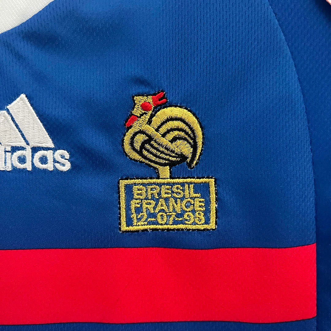 1998 Retro France Home Jersey Kids Size