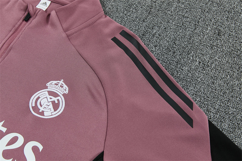 25/26 Real Madrid Roze Zwart Trainingspak