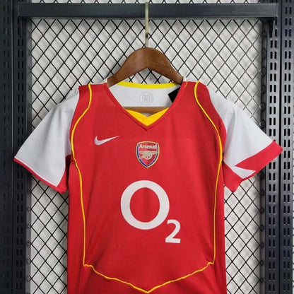 2004-2005 Retro Arsenal Home Jersey Kids Size