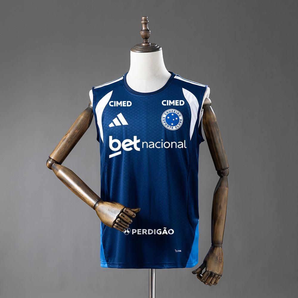 Cruzeiro 26/27 Met Sponsors Training - Dark Blue Tanktop Shirt