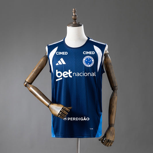 Cruzeiro 26/27 Met Sponsors Training - Dark Blue Tanktop Shirt