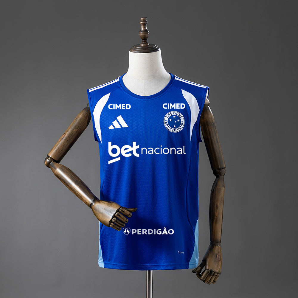 Cruzeiro 26/27 Met Sponsors Training - Blue Tanktop Shirt