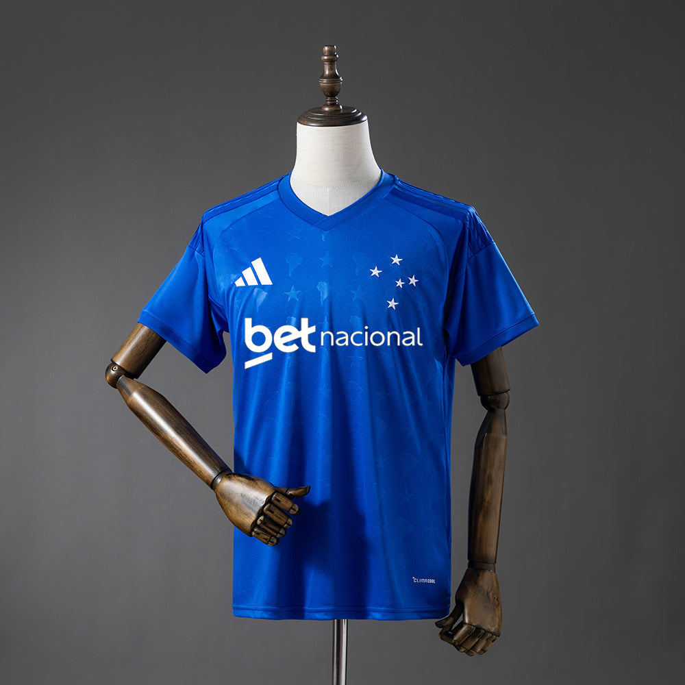 Cruzeiro 26/27 Thuis Met Sponsors Shirt