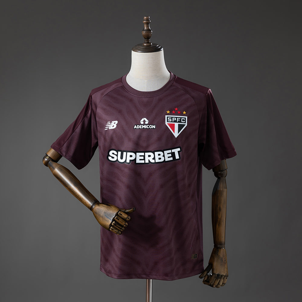 Sao Paulo 26/27 Keepers Shirt - Deep Burgundy