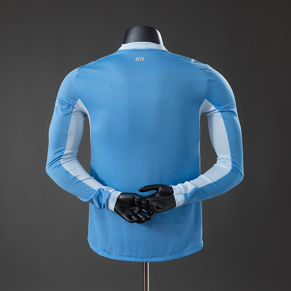 Manchester City 26/27 Thuis Spelersversie Lange Mouwen Shirt