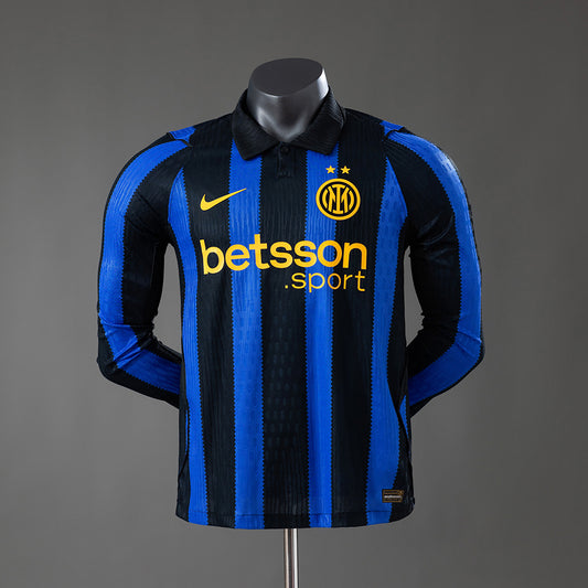 Inter Milan 26/27 Thuis Spelersversie Lange Mouwen Shirt