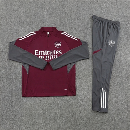 25/26 Arsenal Rood Grijs Trainingspak