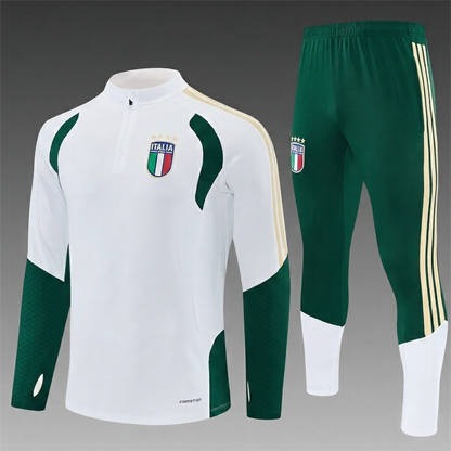 25/26 Italië Wit Groen Trainingspak