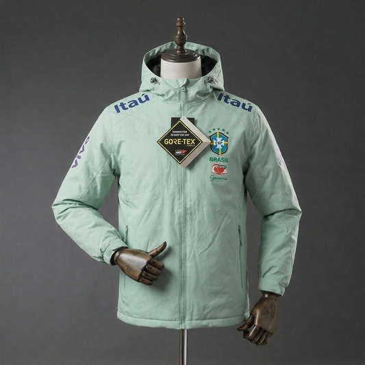 Brazilië Groen Windbreaker Jacket – Dik